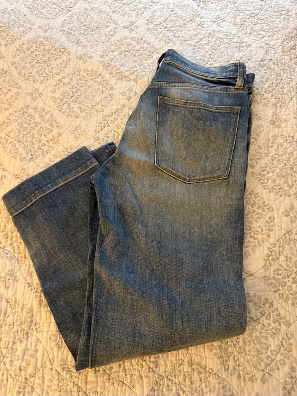 J. Crew Straight-Leg Mid Blue Jeans
